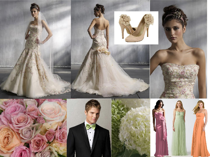 Sherbet Wedding Dresses