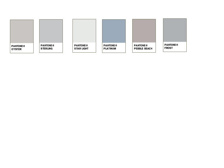 COLOUR CHART : PANTONE WEDDING Styleboard | The Dessy Group
