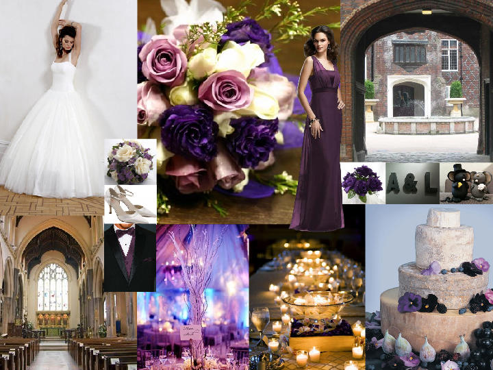 Purple November : PANTONE WEDDING Styleboard | The Dessy Group