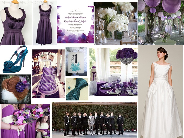 Purple : PANTONE WEDDING Styleboard | The Dessy Group