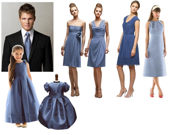 steel blue junior bridesmaid dresses