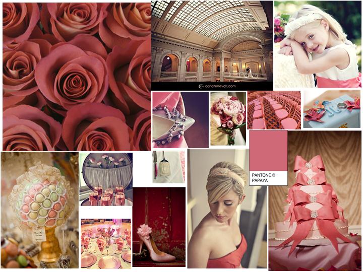 A Rose By Any Other Name : PANTONE WEDDING Styleboard | The Dessy Group