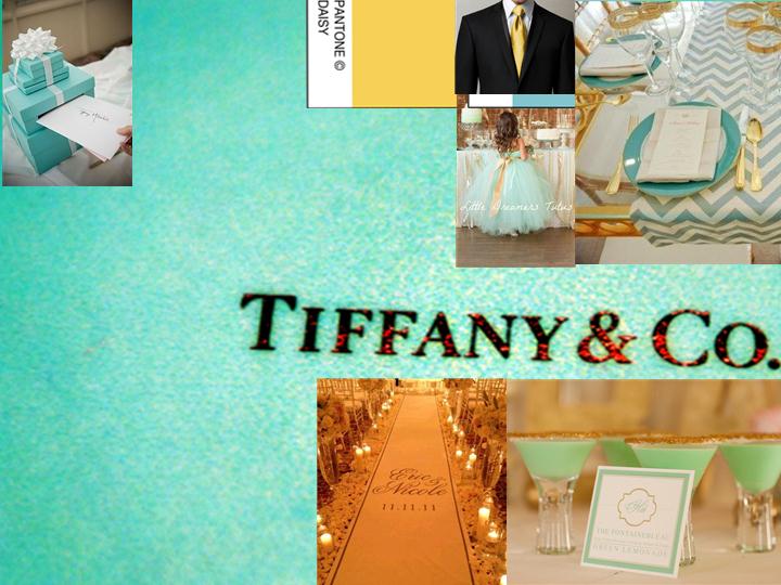 tiffany blue with gold